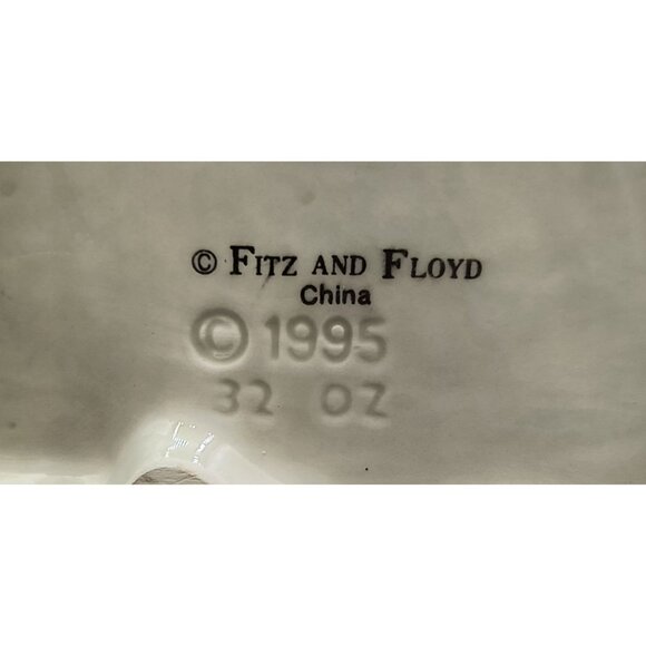 Fitz & Floyd 1995 Snowman Teapot Christmas Decor Ceramic Hand-Painted - Picture 6 of 7